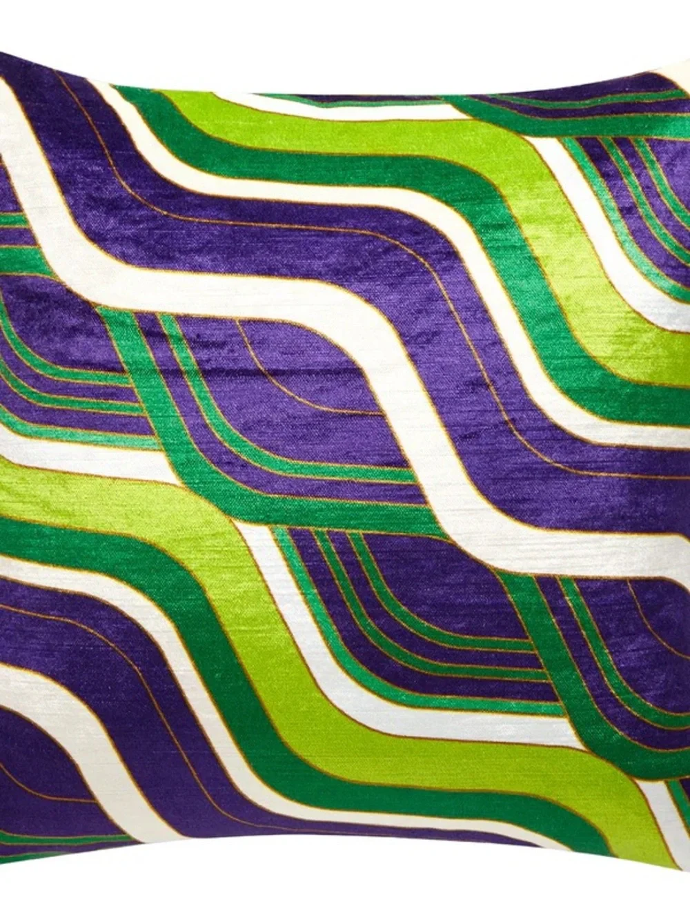 Jonathan Adler | Milano Emerald/Purple Mod Tide Pillow - Picture 2 of 4
